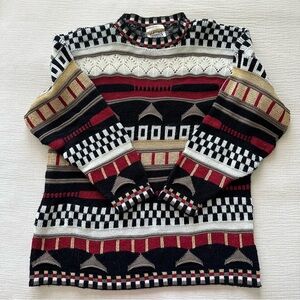 Vintage chunky knit funky sweater